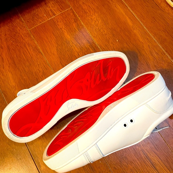 Christian Loubutin/ Louis junior Spikes Cap Toe leather Sneakers - Picture 4 of 4
